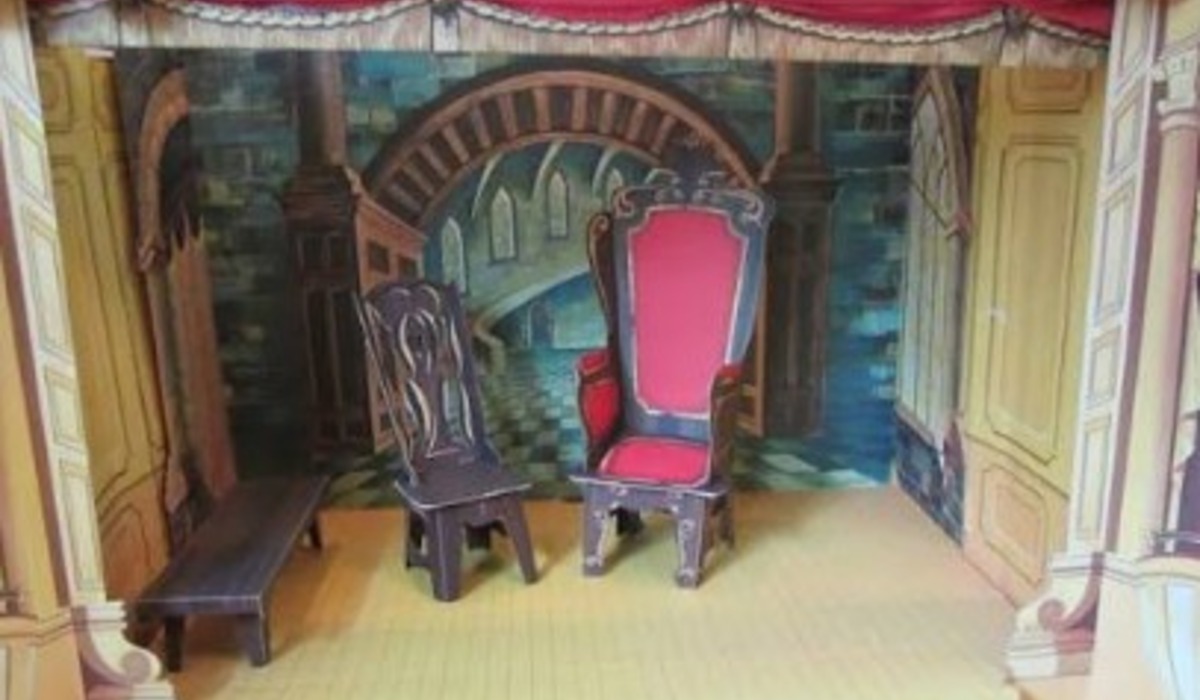 red curtain stage