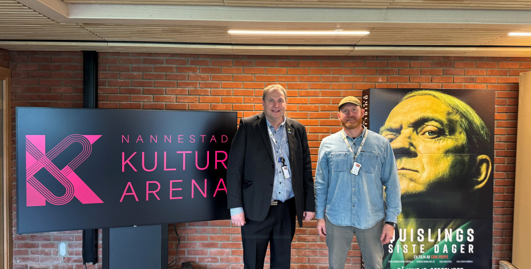 Ordfører Christian Bendz og kultursjef Håvard Stamsø-Ellingsen