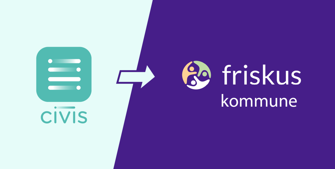 Logo Civis blir Friskus kommune