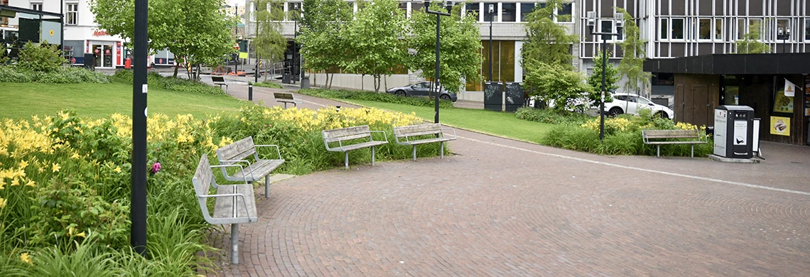 Landmannstorget i Skien