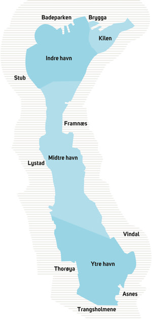 kart sandefjordsfjorden Sandefjord   Felles historie – felles fremtid! Forurensning av 