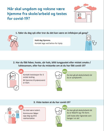 veileder for nar du eller barnet ma vaere hjemme ved sykdom