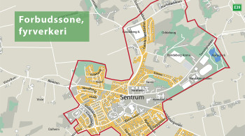 Forbudssone for fyrverkeri i Randaberg kommune