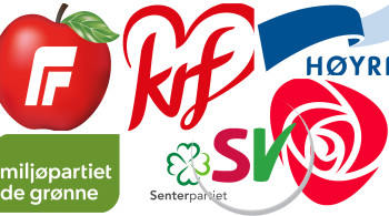 Illustrasjon. Logoer til fellespartiene i Randaberg kommune. Illustrasjon. Logoer til fellespartiene i Randaberg kommune.