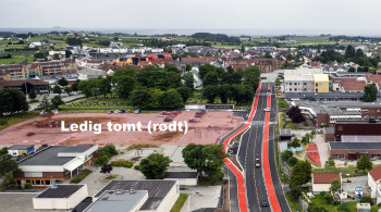 Denne 9 mål store tomten i Randaberg sentrum er lagt ut på leiemarkedet.