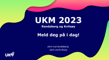 UKM 2023 plakat (illustrasjonsbildet). UKM 2023 plakat (illustrasjonsbildet).