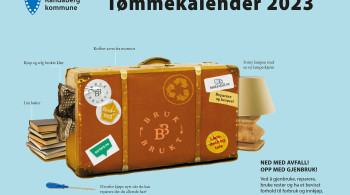 Illustrasjon. Skjermdump forside Tømmekalender 2023. Illustrasjon. Skjermdump forside Tømmekalender 2023.