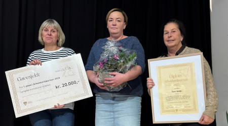 Bilde av representantene fra Konsmo barnehage