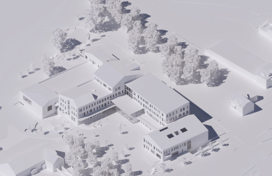 Skissetegning av bygg