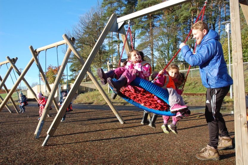 Uteområdet i St. Olavs barnehage.