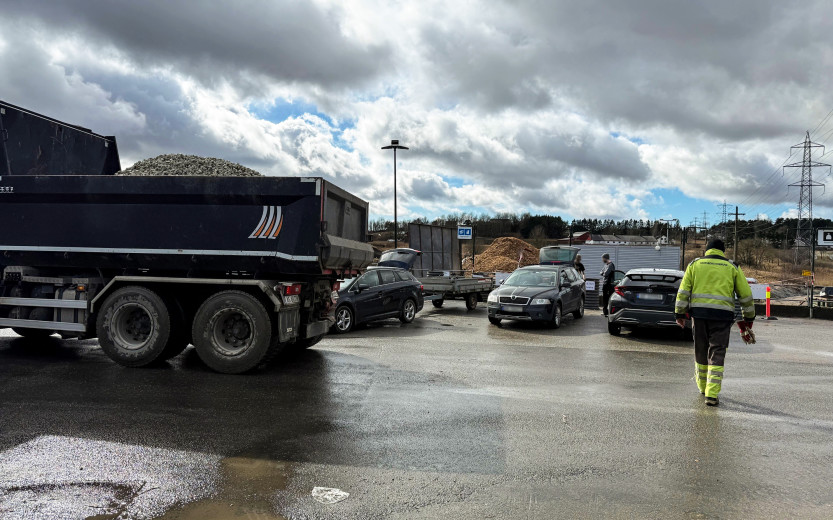 TUNGTRAFIKK: Vær oppmerksom på tungtrafikk inne på Gatedalens område (foto: Sarpsborg kommune)