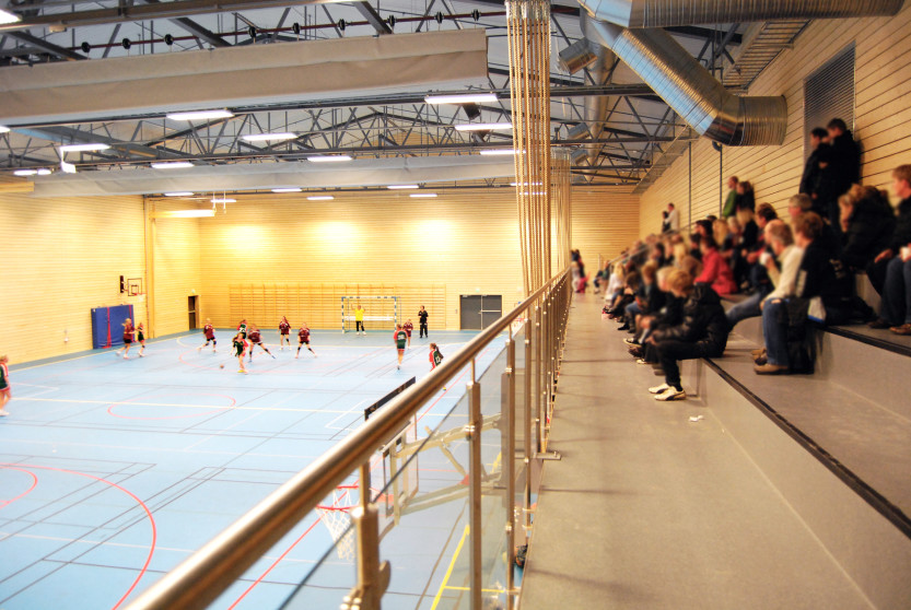 Idrett i Grålumhallen. 
