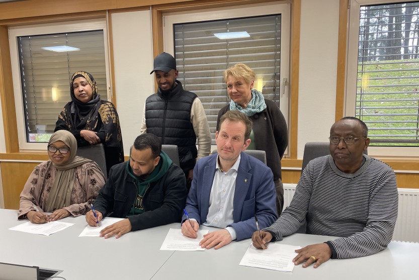 Inngåelse av samarbeidsavtale mellom Sarpsborg kommune og tre somaliske foreninger.