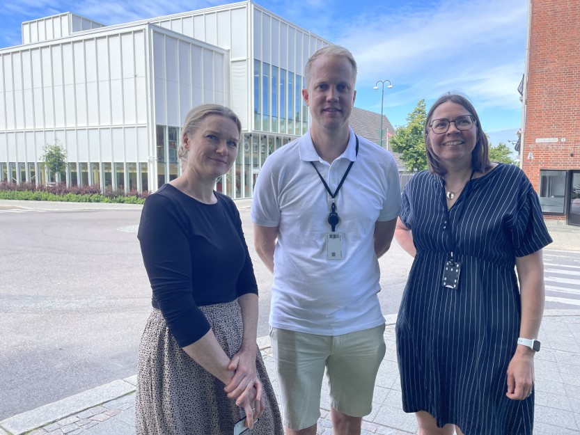 Marianne Syverstad, Robin Braaten og Mikaela Nordling 