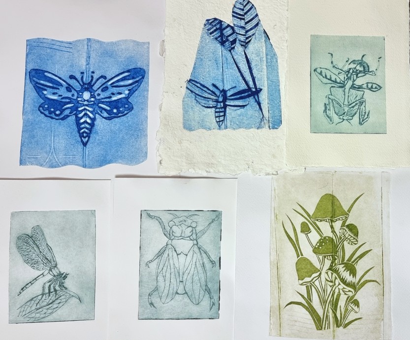 Deltakere fra "Kunst som terapi" har grafikkutstilling ved Storedal kultursenter