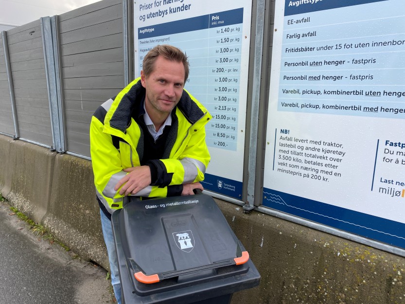 TEAMLEDER:  Alexander Haslie er teamleder for avfall og renovasjon i Sarpsborg kommune,