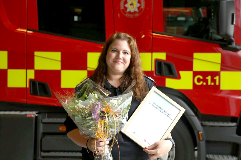 Onsdag fikk Ida Amalie Onstad tildelt prisen som en av fem unge ledere i kommune- og helse-Norge