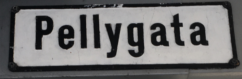 Gateskilt for Pellygata.