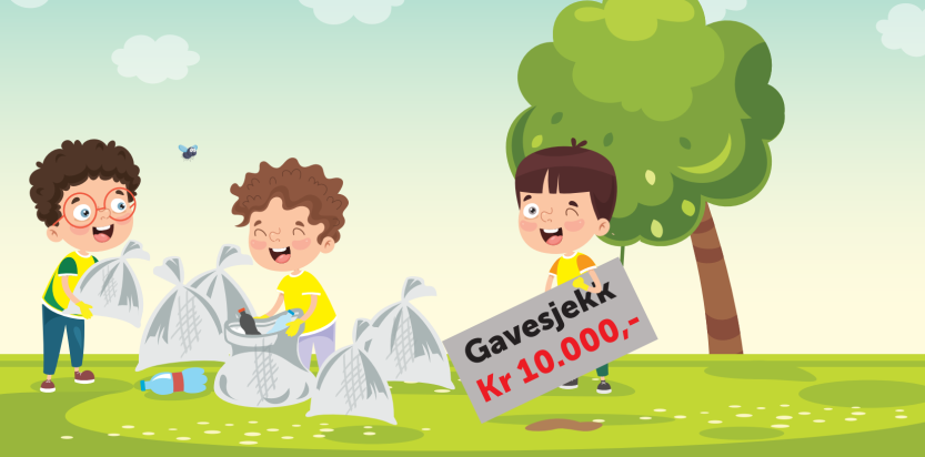 VÅRAKSJON: Rydd i nærmiljøet, og vær med i trekning av 10.000 kroner! (Illustrasjon)