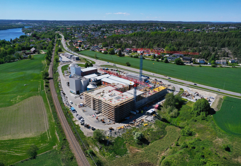 Alvim renseanlegg  (dronefoto: Ole Christian Foss)