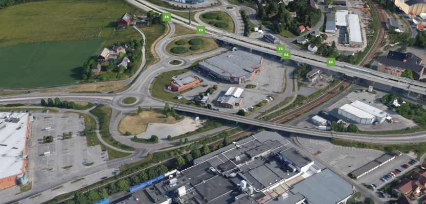 OVERSIKT: Området ved Klokkergårdsveien blir berørt av arbeidet (Kart fra Google Earth)