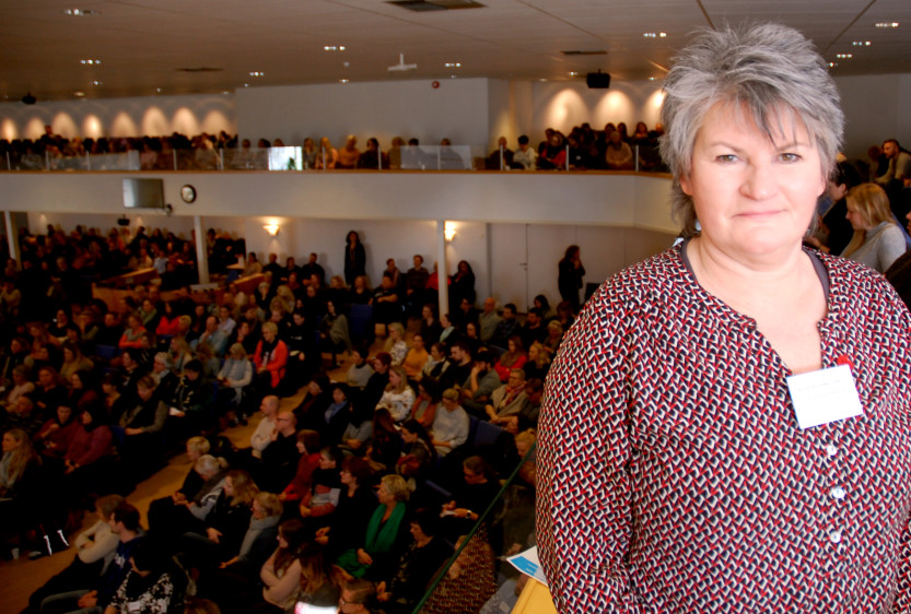 Teamleder ved Krisesenteret, Birgith Amundsen Gellein, var veldig glad for at så mange deltok.