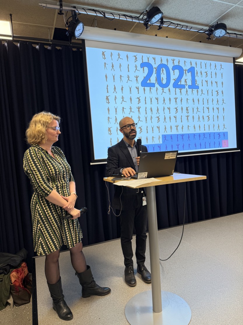 Fra temakveld med Astrid Eri-Montsma og Enrico Callegari fra Sykehuset Østfold.