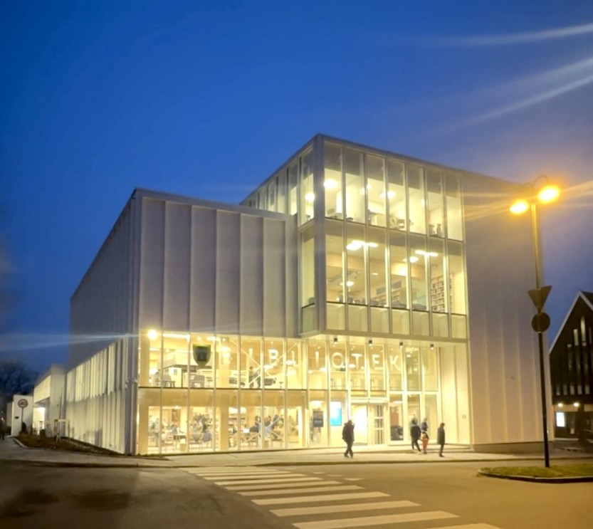 Nye Sarpsborg bibliotek (foto: Ole Christian Foss)