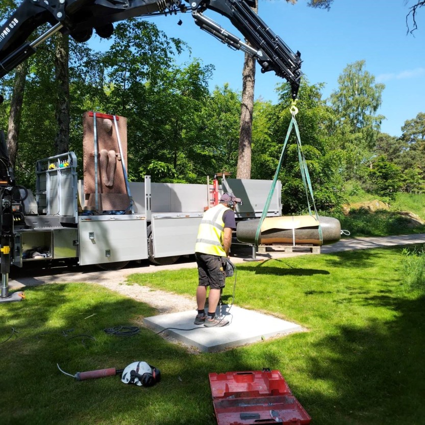 Nye midlertidige skulpturer langs skulpturstien i Kulås