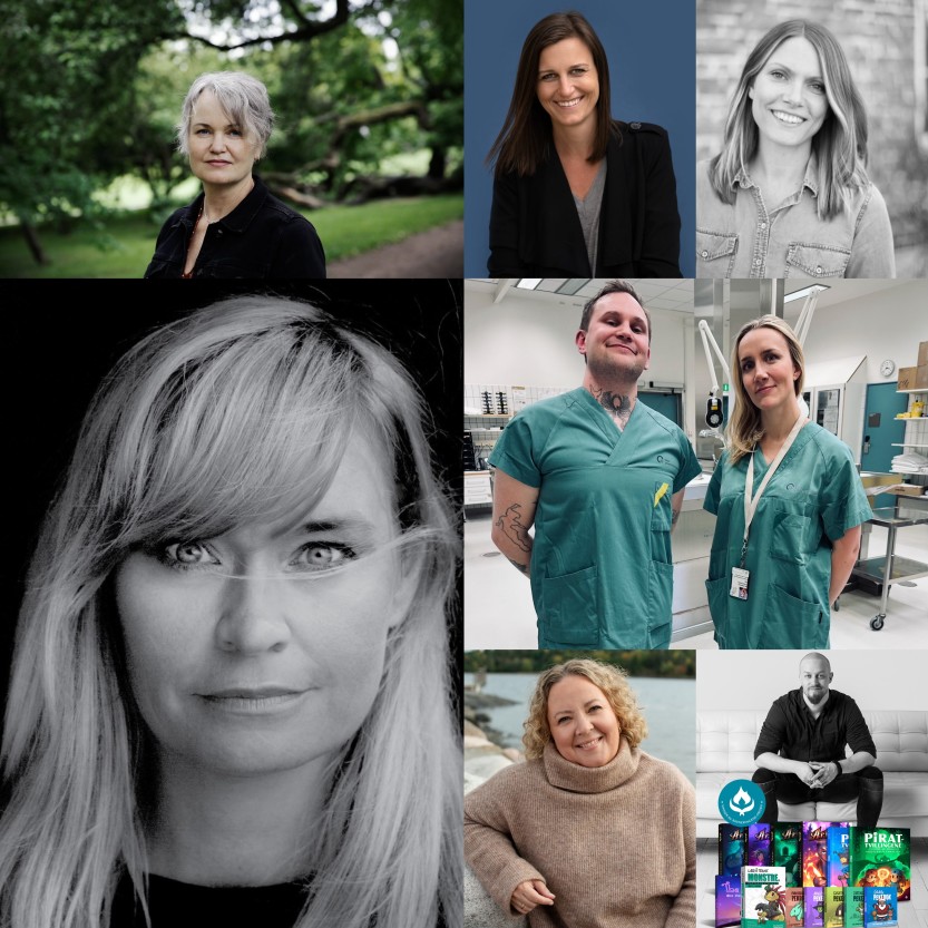 Collage forfattere til Litteraturuka i Sarpsborg