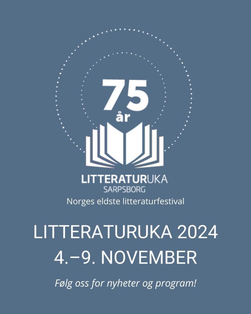 Plakat Litteraturuka 75 år