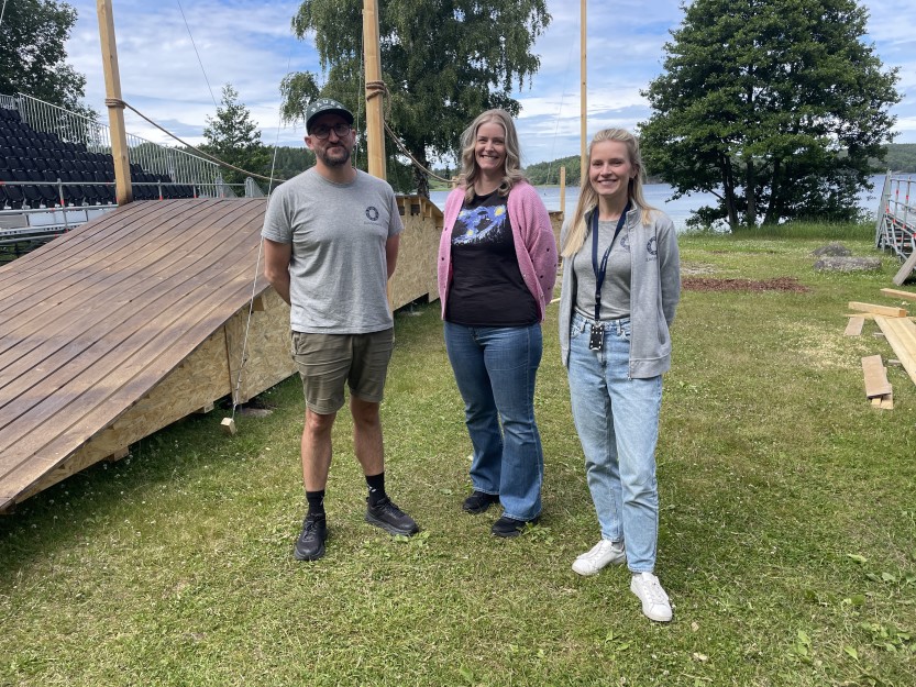 Lars Erik Antonsen, Kristin Bach og Siri Skotvedt Torp i Landeparken