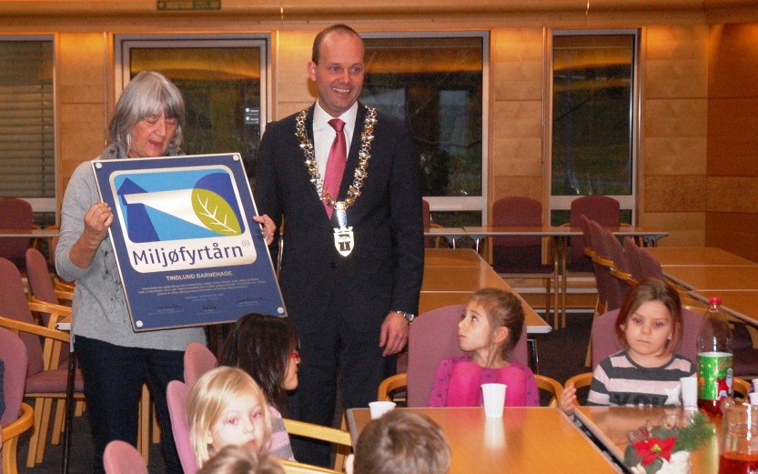 Tindlund barnehage har blitt miljøfyrtårn