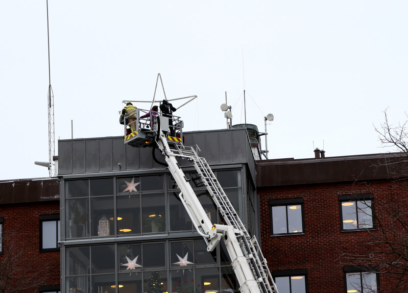 Julestjerne på helsehuset