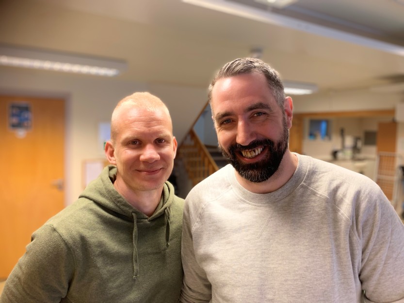 Ruben Klipper og Svenn-Ove Bråthen er ansatt som erfaringskonsulenter i kommunen.