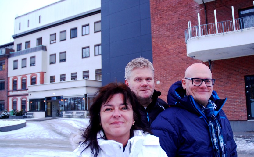 Enhetsleder Lene Simensen Rød, prosjektlederne Lars Henning Olsen og Vegard R. Edgren er snart klare til å ta i mot pasientene.