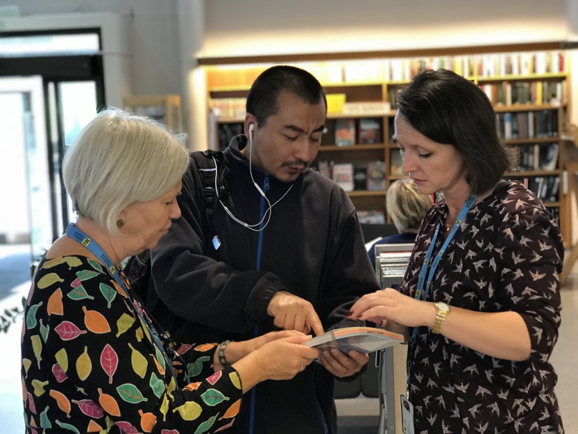 Flott økning ved bibliotekene (foto Ole Christian Foss) 