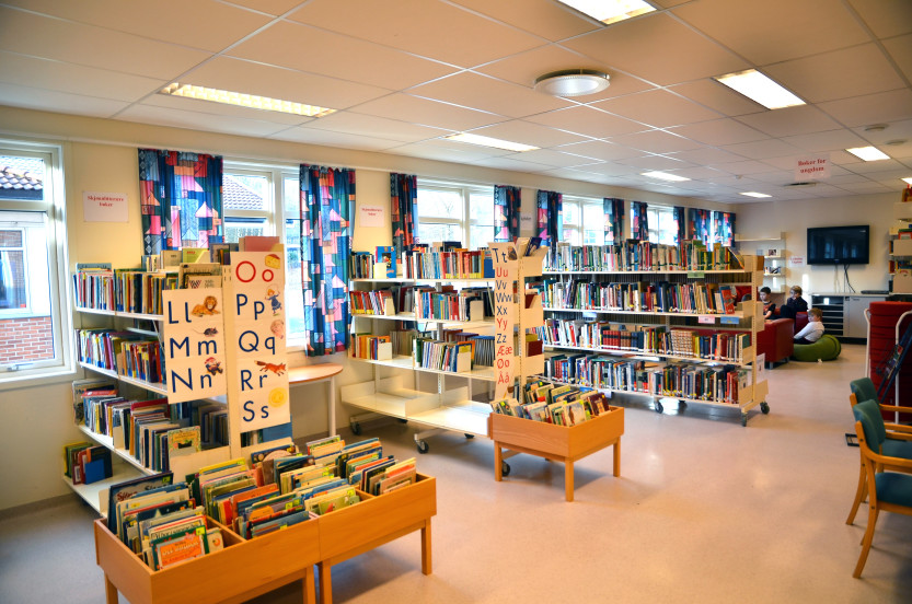 Biblioteket ved Sandbakken barne- og ungdomsskole