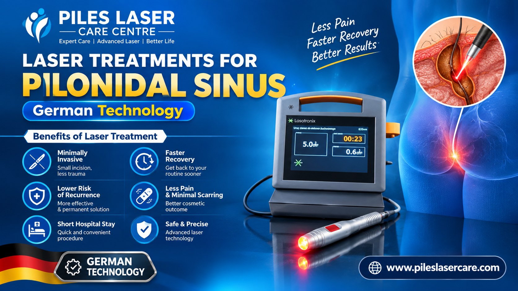Everything About Anal Pilonidal Sinus: Causes, Symptoms, Precautions & Laser Treatment- A Complete Factual Guide.
