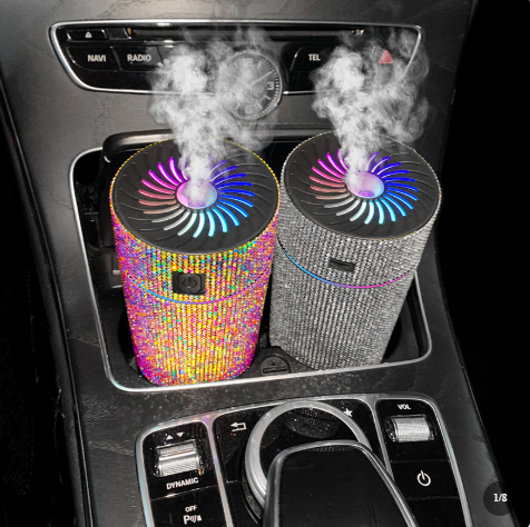 Luxury Rhinestone Car Humidifier & Air Purifier