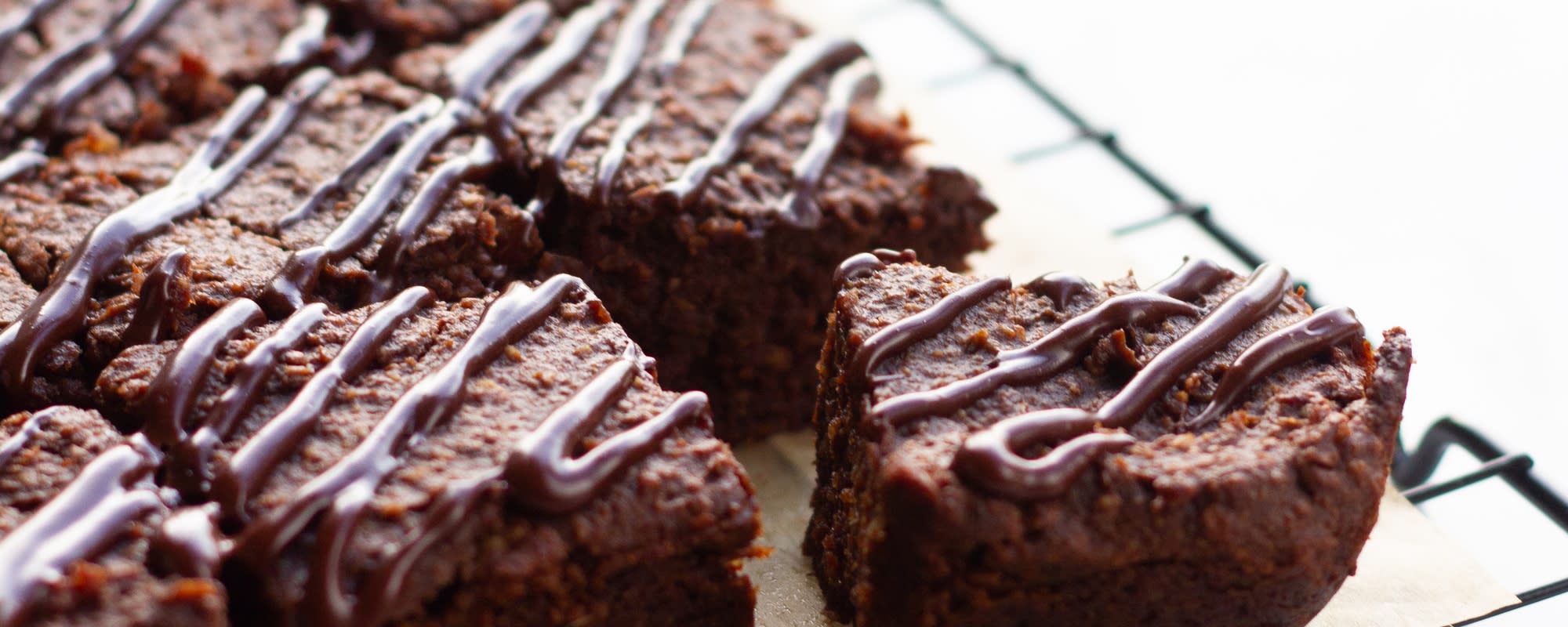 Vegansk brownie med søde kartofler