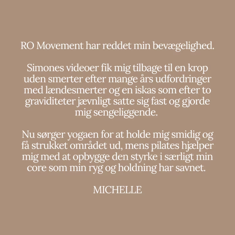 Medlemstestimonial fra Ro Movement
