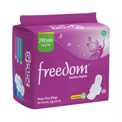 Freedom Sanitary Napkin Heavy Flow 16 pads