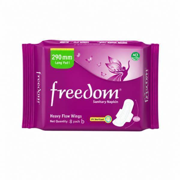 Freedom Sanitary Napkin Heavy Flow 8pads