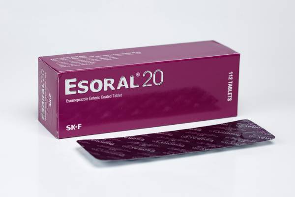 Tab Esoral 20mg skf pharma....