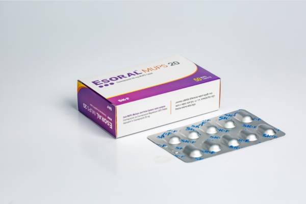 Tab Esoral 20mg mups skf pharma......