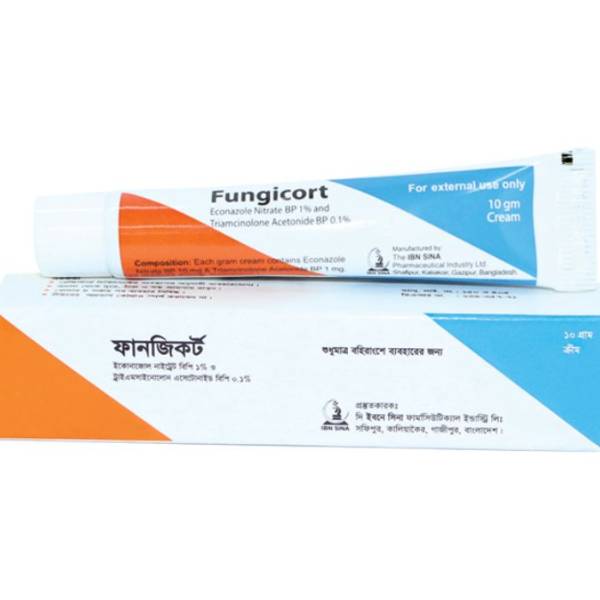 FUNGICORT 1% W/W+ 0.1% W/W