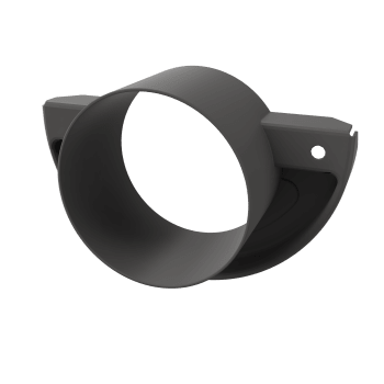 Endebunn m/Muffe 1216A Alu.Mørk Grå