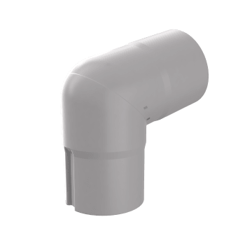 Sveist Kne 7000-90gr.Alu.Lys Grå