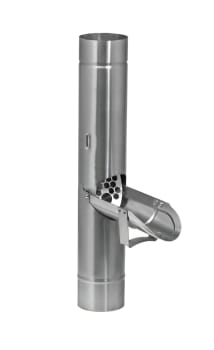 Regnvannsutkaster m/sil 76mm Blank Zink